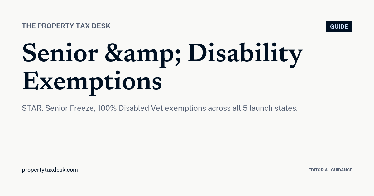 Senior and Disability Property Tax Exemptions Across Major States | The ...